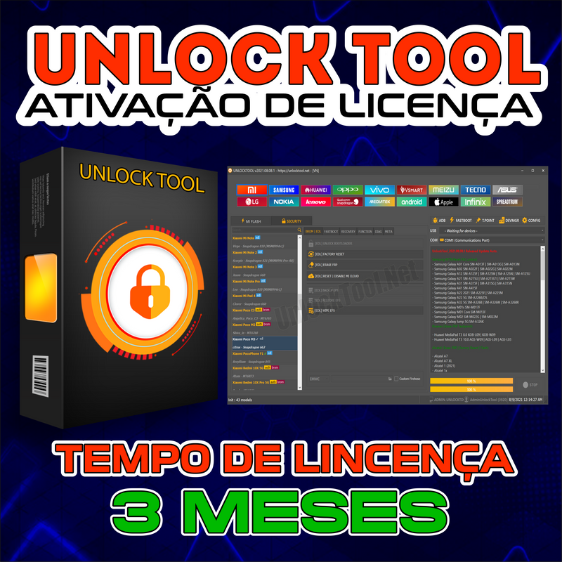 Ativação - UnlockTool - 3 Meses