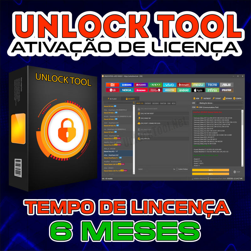 Ativação - UnlockTool - 6 Meses