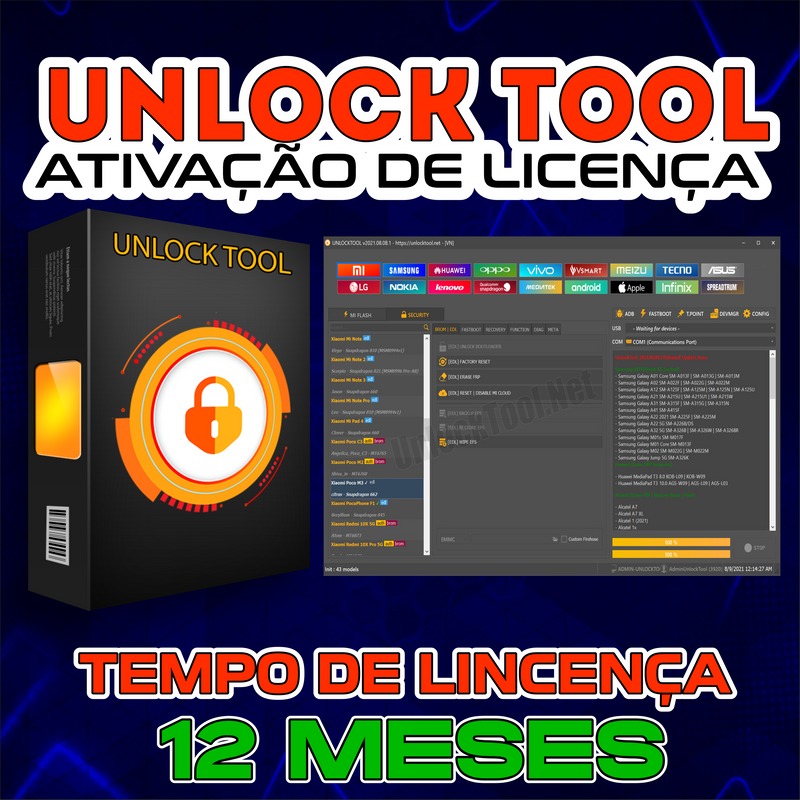 Ativação - UnlockTool - 12 Meses