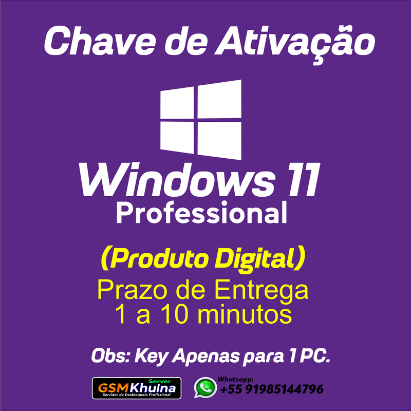 Windows 11 Profissional Licença Original Product Key