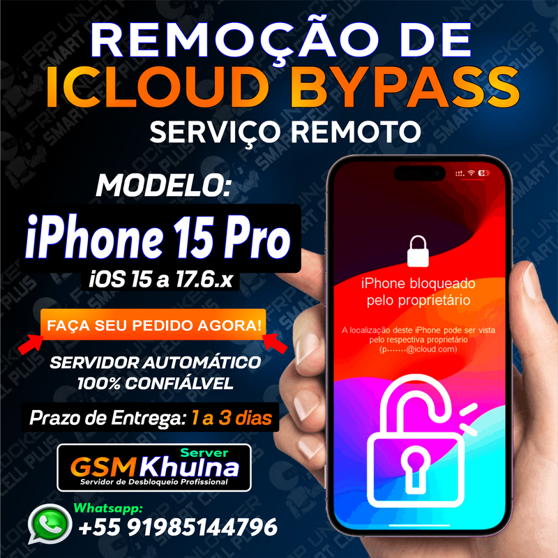 📱 iPHONE 15 Pro - DESBLOQUEIO DE ICLOUD - BYPASS✅